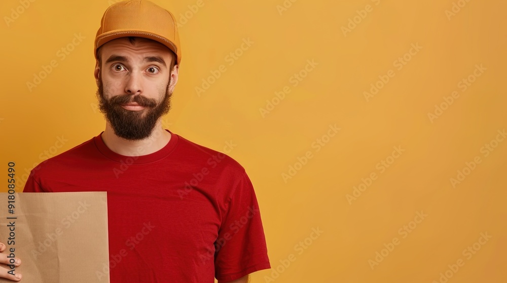 Decisions, Decisions: Hungry Person Contemplating Dinner Choices with Takeout Menu Decisions, Decisions: Hungry Person Contemplating Dinner Choices with Takeout Menu