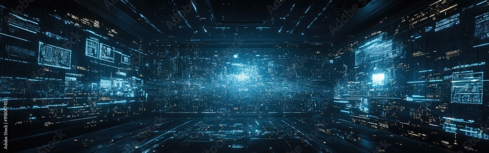 Vibrant animations create an energetic atmosphere in a digital cityscape Vibrant animations create an energetic atmosphere in a digital cityscape