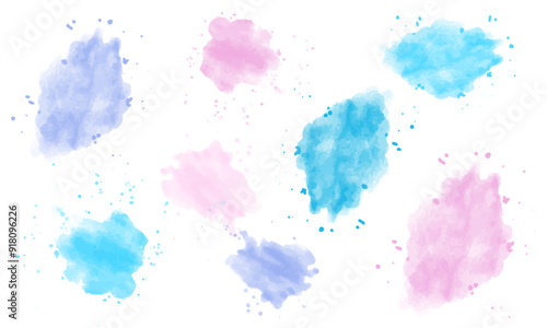 watercolor stains