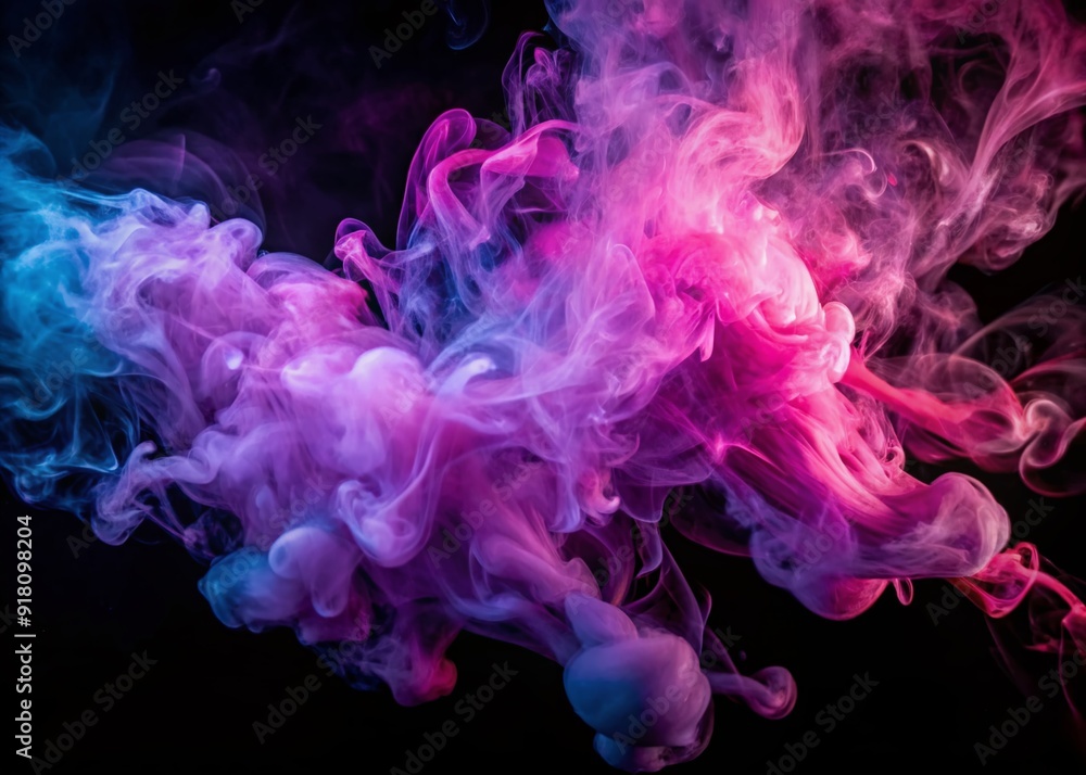 Abstract pink and purple smoke on black background Abstract pink and purple smoke on black background