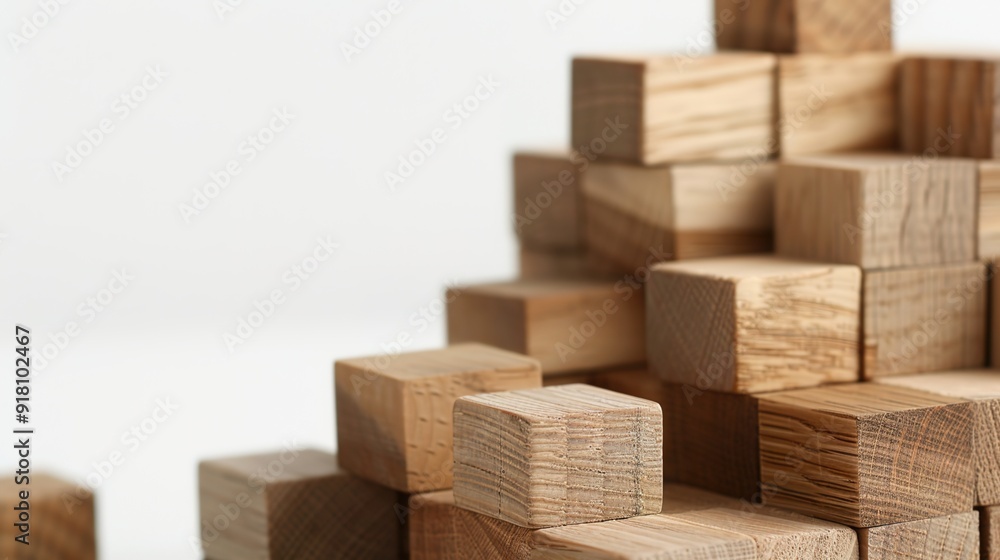 Futuristic Tax Documentation Concept with Wooden Blocks and Holographic Details Futuristic Tax Documentation Concept with Wooden Blocks and Holographic Details