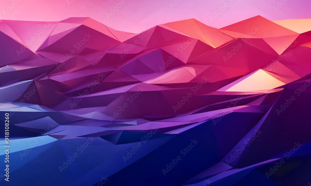 Abstract Colorful Geometric Landscape Abstract Colorful Geometric Landscape