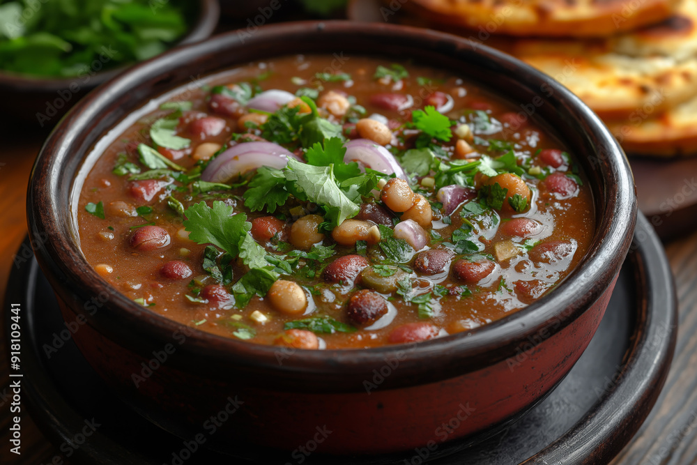 Lobio: Hearty Georgian Bean Stew with Fresh Herbs and Spices Lobio: Hearty Georgian Bean Stew with Fresh Herbs and Spices