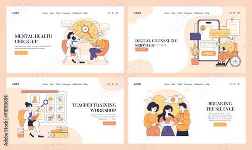 Suicide Prevention Day. Flat Vector Illustration