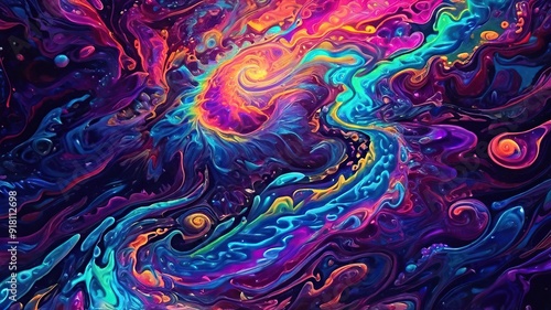 abstract background with waves