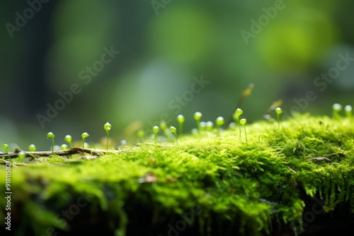 Moss Material Structure Background - Generative AI