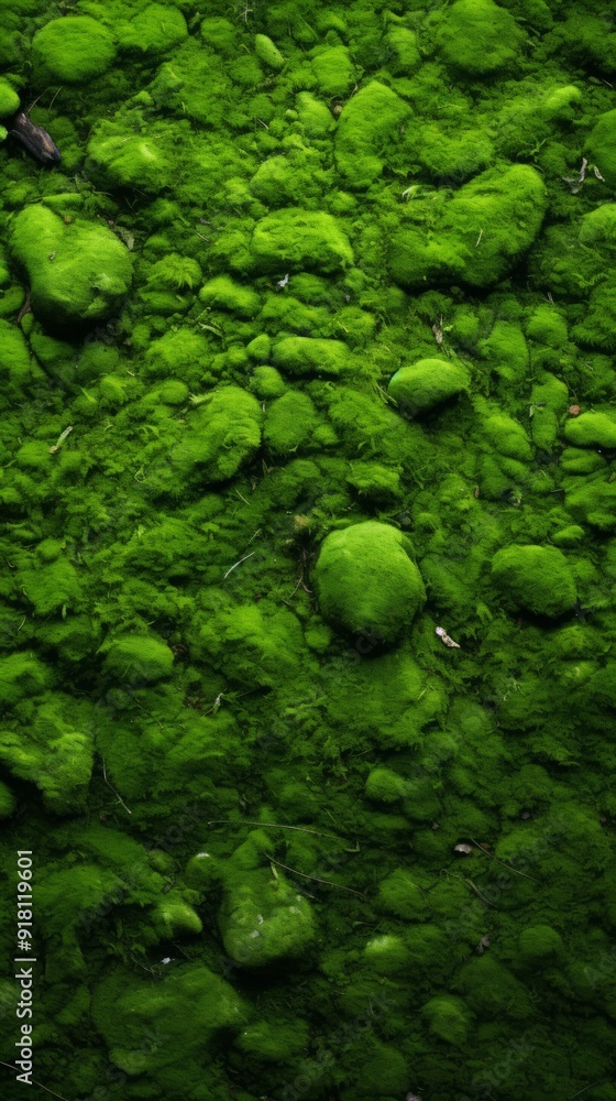 Moss Material Structure Background - Generative AI Moss Material Structure Background - Generative AI