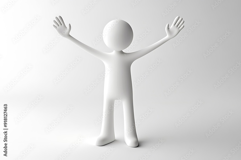 Illustration of man presenting empty space Illustration of man presenting empty space