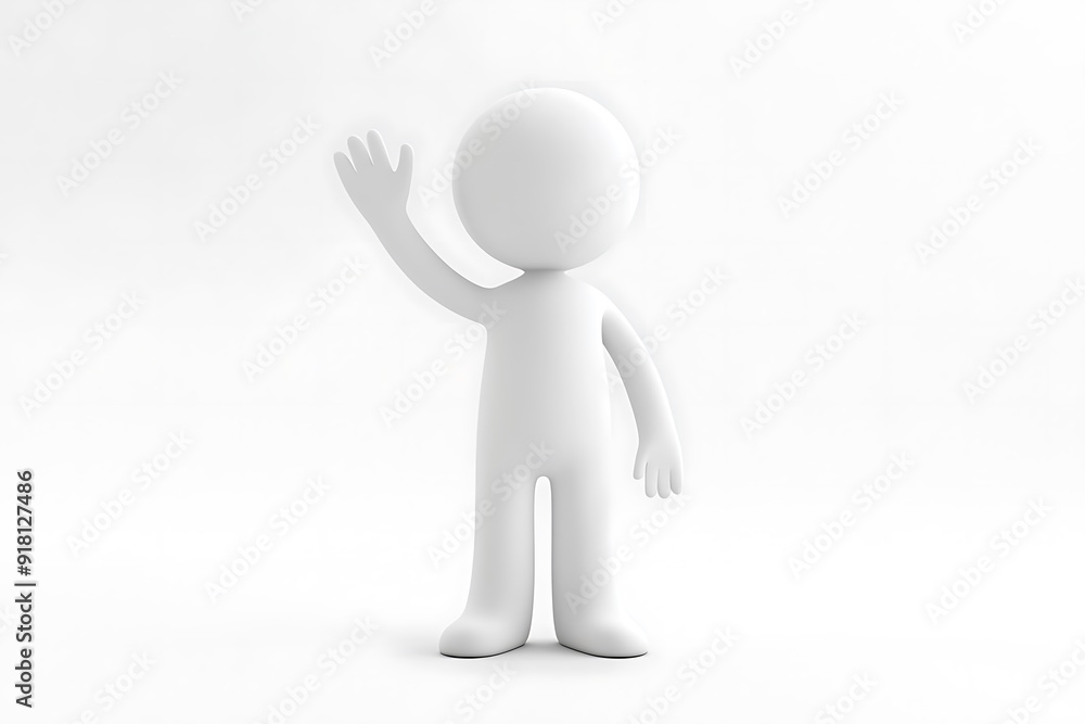 Illustration of man presenting empty space Illustration of man presenting empty space
