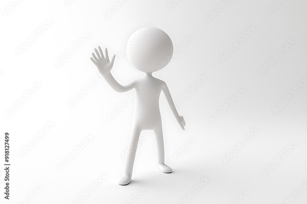 Illustration of man presenting empty space Illustration of man presenting empty space