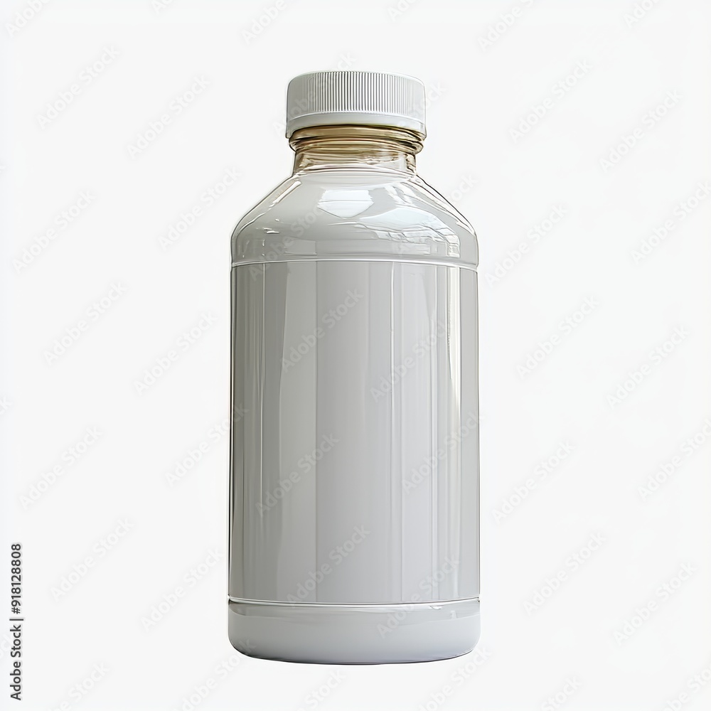 Blank Bottles Isolated on White Background, Product Photography for Beverage Industry Generative AI Blank Bottles Isolated on White Background, Product Photography for Beverage Industry Generative AI