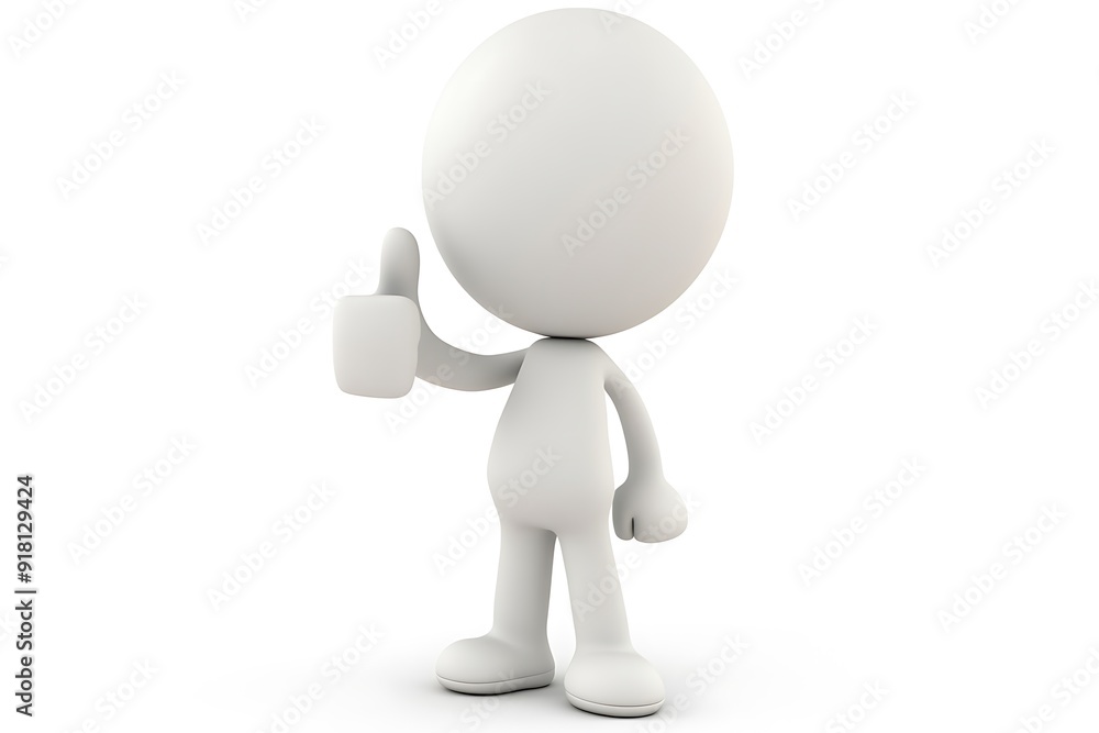 3d man waving his hand concept - 3d rendering 3d man waving his hand concept - 3d rendering
