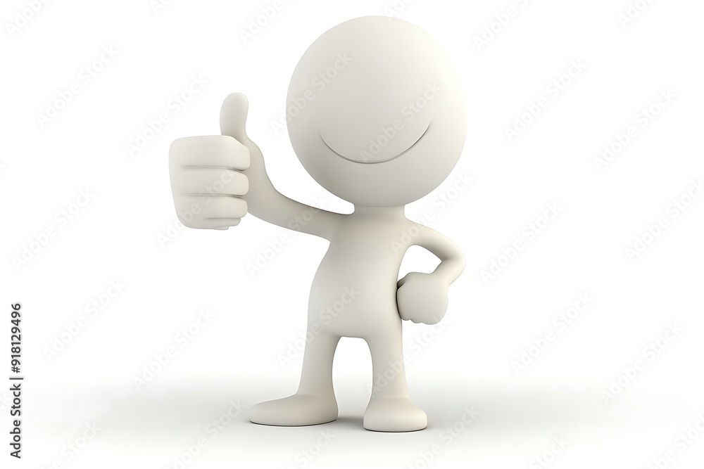 3d man waving his hand concept - 3d rendering 3d man waving his hand concept - 3d rendering