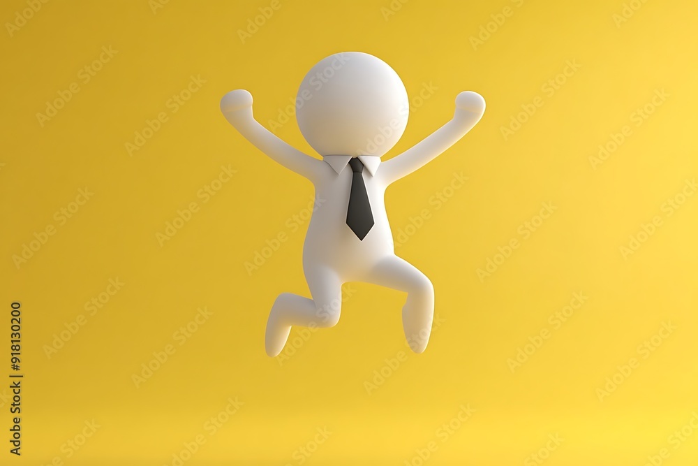 3d man waving his hand concept - 3d rendering 3d man waving his hand concept - 3d rendering
