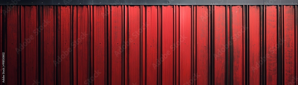 Red Metal Roof Siding Texture for Warehouse or Industrial Building Exterior Generative AI Red Metal Roof Siding Texture for Warehouse or Industrial Building Exterior Generative AI