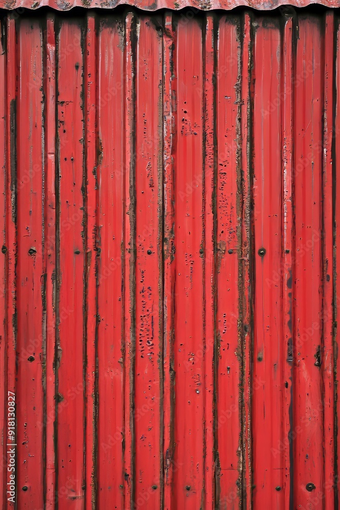 Red Metal Roof Siding Texture for Warehouse or Industrial Building Exterior Generative AI Red Metal Roof Siding Texture for Warehouse or Industrial Building Exterior Generative AI