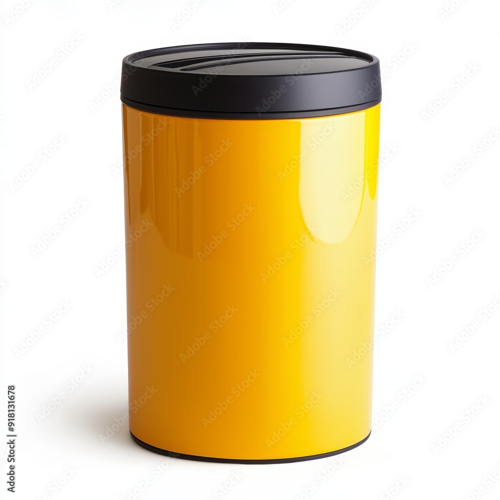 Modern Indoor Garbage Bin Isolated on White Background Generative AI Modern Indoor Garbage Bin Isolated on White Background Generative AI