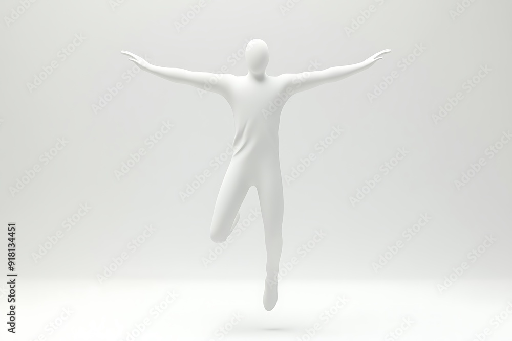 3d illustration of successful man jumping in joy. 3d human person character and white people. 3d illustration of successful man jumping in joy. 3d human person character and white people.