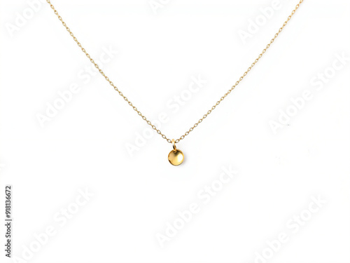 Wallpaper Mural golden necklace isolated on white background Torontodigital.ca