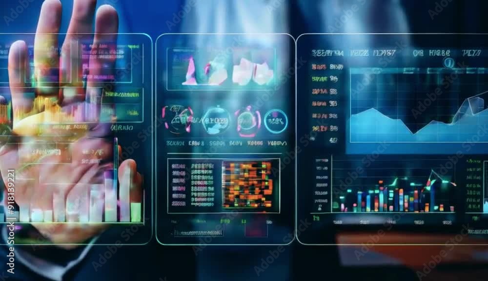 Data Dashoard Interactive KPI Business Analytics Data Dashboard with Real-Time Data ...