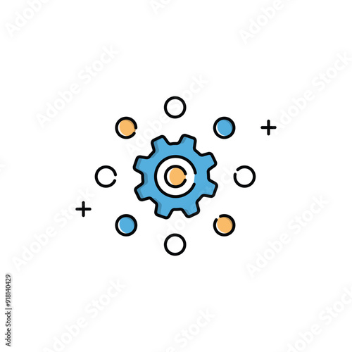 Reasoning Process Vector Symbol Design, Causal Reasoning Graphic