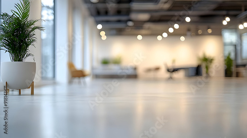 Wallpaper Mural Plant in pot, blurred modern office background. Torontodigital.ca