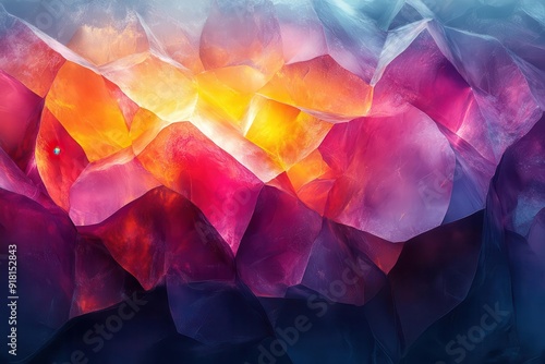 vibrant abstract wallpaper kaleidoscopic patterns rich jewel tones 4k ultrahigh definition mesmerizing geometric shapes photo