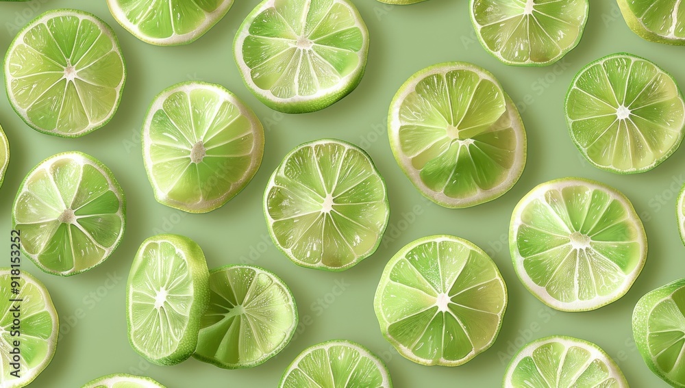 Lime Slices Background Lime Slices Background