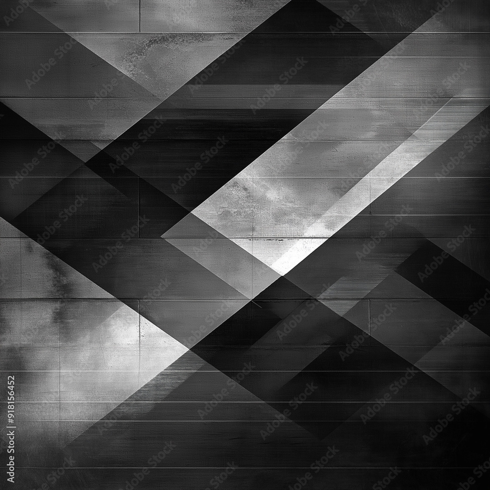 Textured monochrome pattern with overlapping geometric shapes Textured monochrome pattern with overlapping geometric shapes