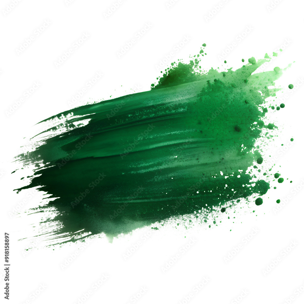Dark Green Ink Brush Stroke, Isolated Abstract Art Design on White Background, Ideal for Creative Concepts Dark Green Ink Brush Stroke, Isolated Abstract Art Design on White Background, Ideal for Creative Concepts