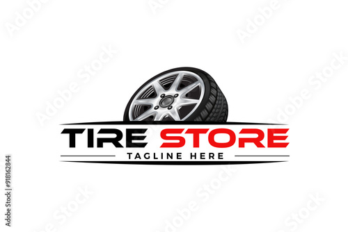 Creative tire logo tire store logo design vector illustration