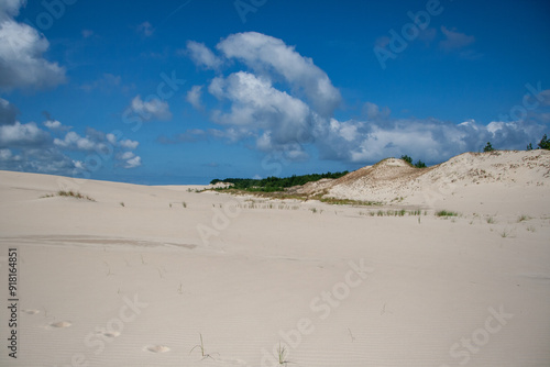 Sand hill on the Baltic Sea in Poland