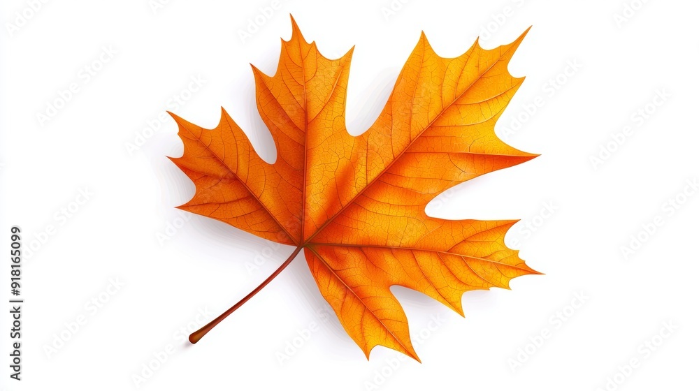 Vibrant Autumn Maple Leaf Isolated on White Background, Perfect for Fall Seasonal Designs Generative AI Vibrant Autumn Maple Leaf Isolated on White Background, Perfect for Fall Seasonal Designs Generative AI
