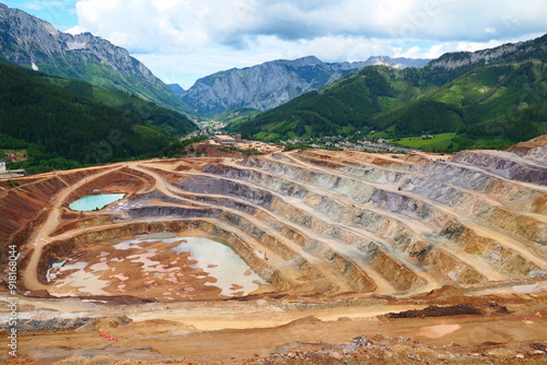 Blick über den steirischen Erzberg photo