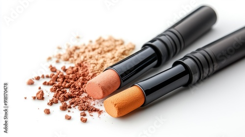 Eye shadow sticks, creamy and blendable, realistic style photo