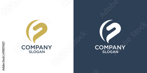 letter f abstract geometry logo vector design