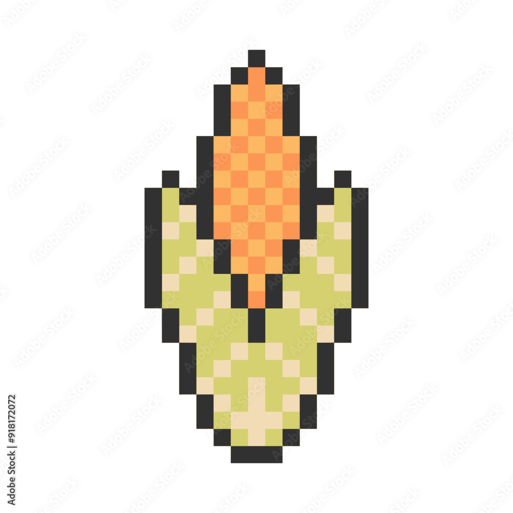 Obraz premium corn pixel art for your needs 