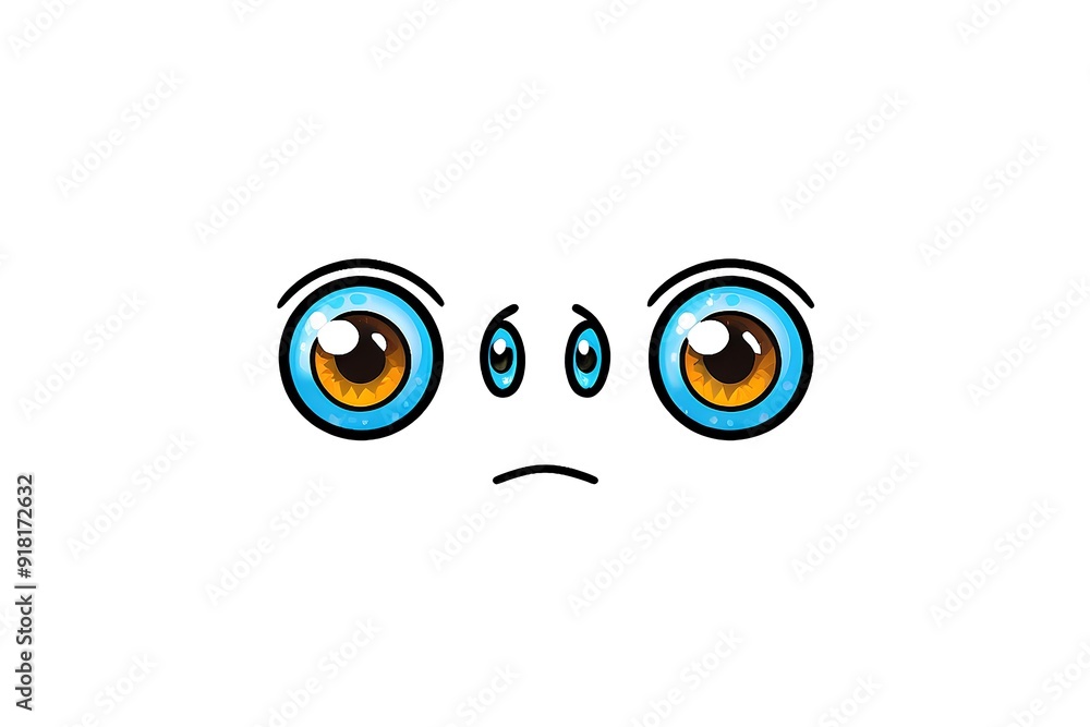 cute cartoon face with big, teary eyes and a sad expression, designed in a simple and emotive style, perfect for conveying sadness or empathy in artwork cute cartoon face with big, teary eyes and a sad expression, designed in a simple and emotive style, perfect for conveying sadness or empathy in artwork