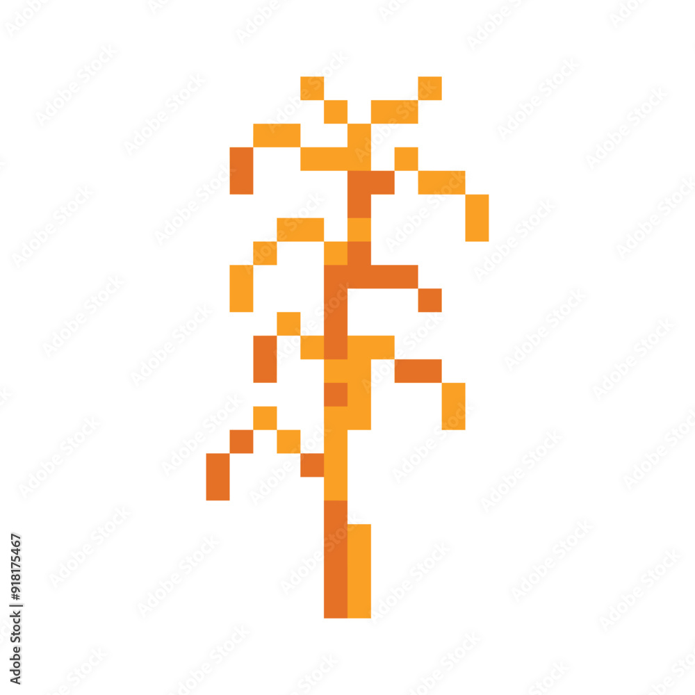 Fototapeta premium corn stalk pixel art for your needs