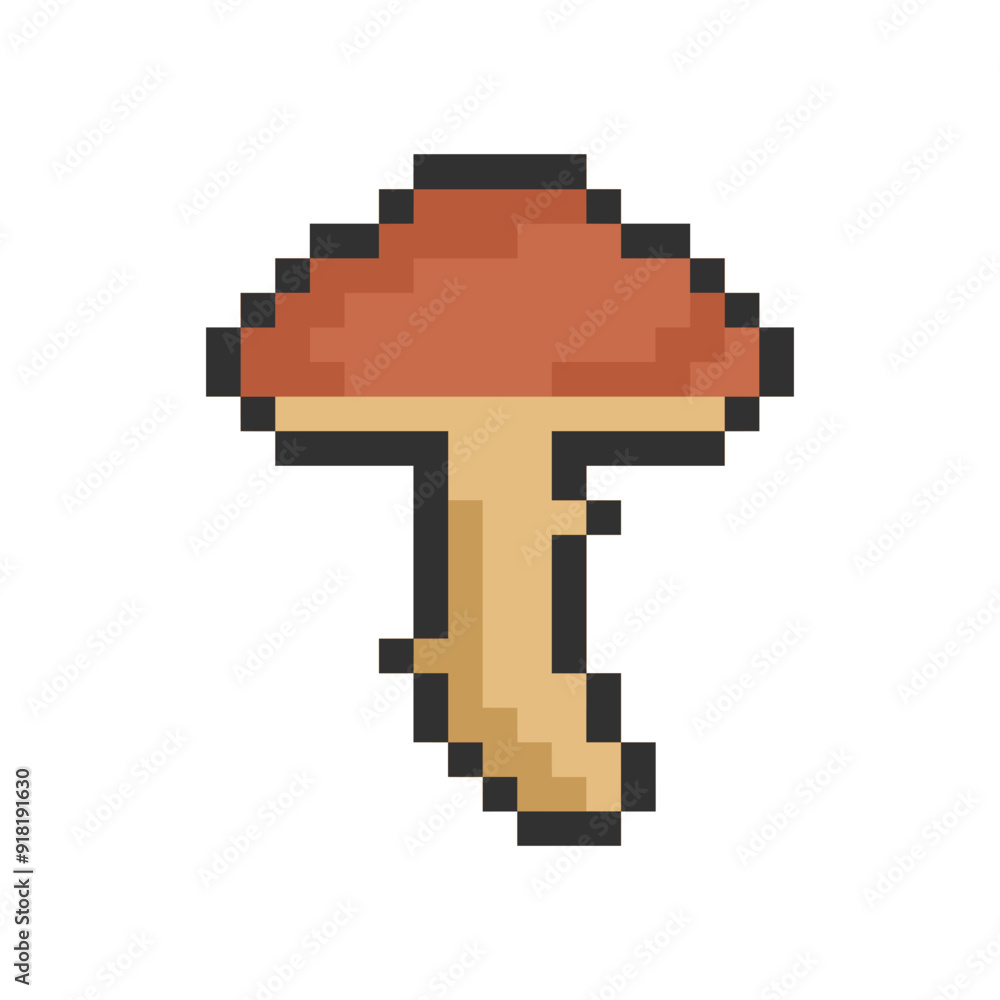 Obraz premium mushroom pixel art for your needs