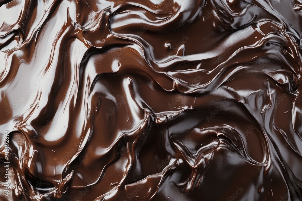 Processed collage of melted liquid chocolate texture. Background for banner, backdrop or texture for 3D mapping with generative ai Processed collage of melted liquid chocolate texture. Background for banner, backdrop or texture for 3D mapping with generative ai