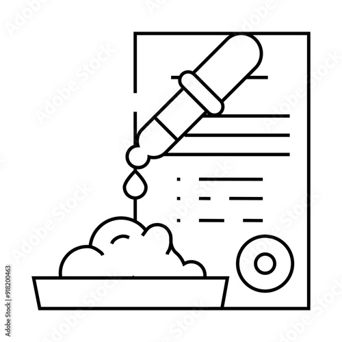 meat quality check line icon vector. meat quality check sign. isolated contour symbol black illustration