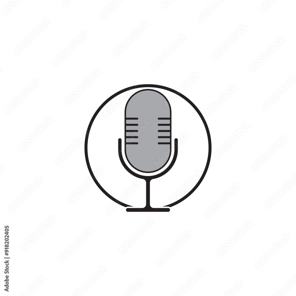 Podcast Vector icon design illustration Template Podcast Vector icon design illustration Template