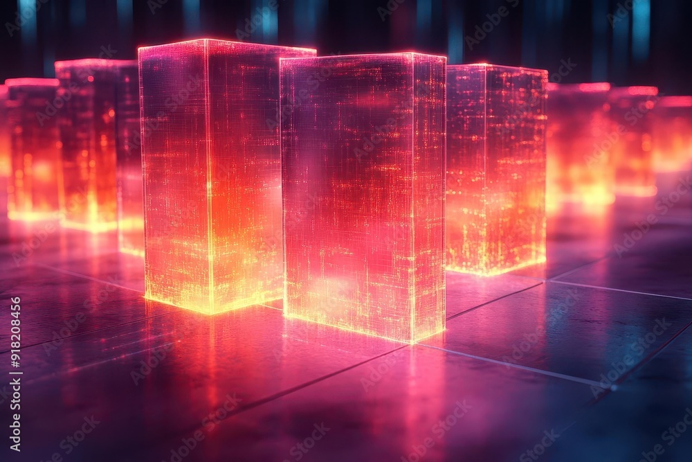 abstract visualization of softwaredefined networking depicting virtual ...