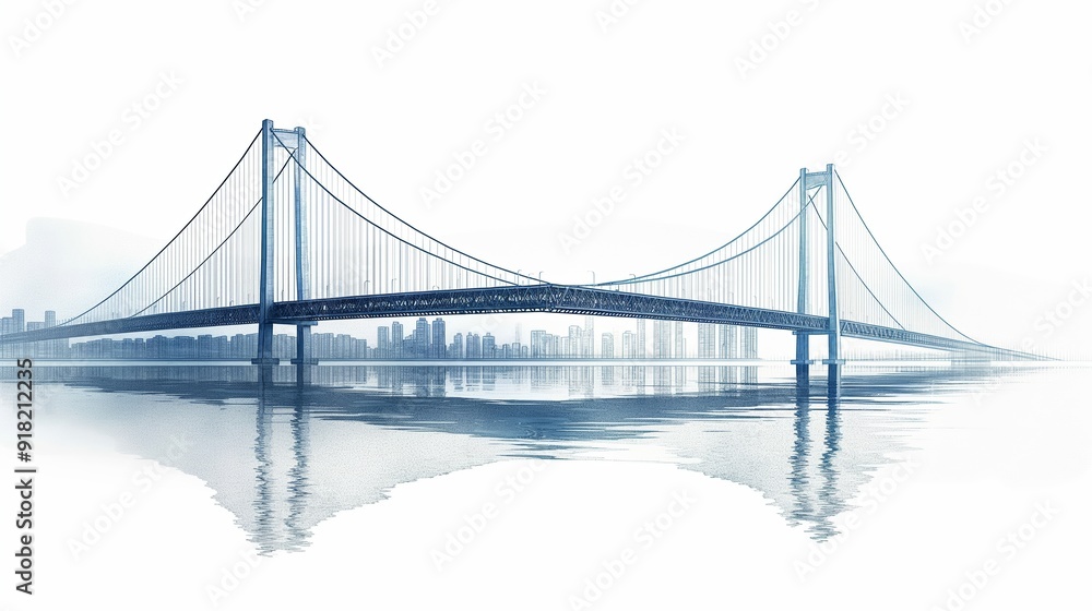 Obraz premium Landscape of thebridge over the sea
