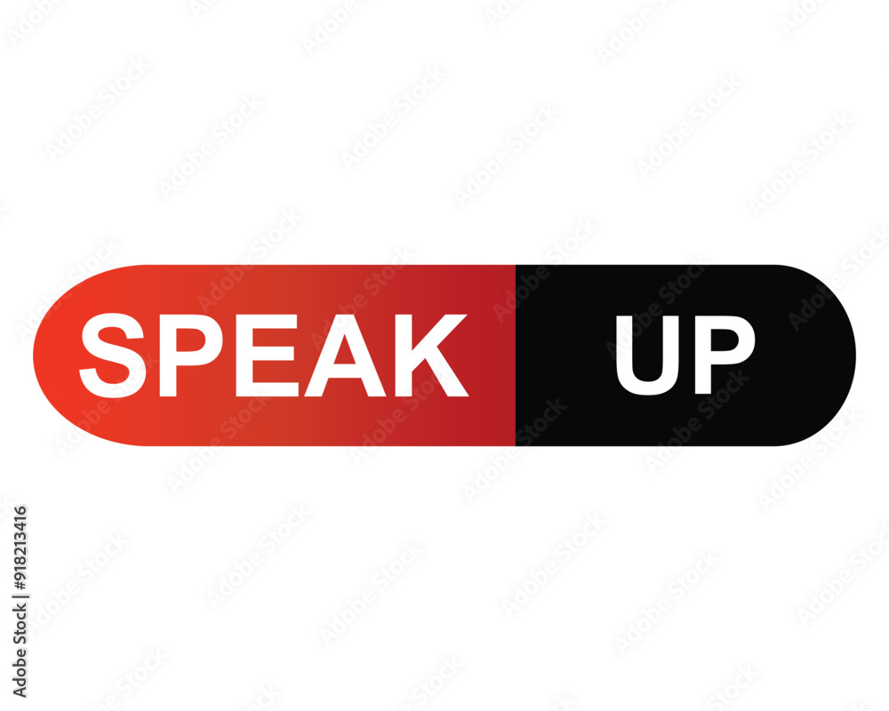 speak up button on white background. speak up button sign speak up button on white background. speak up button sign