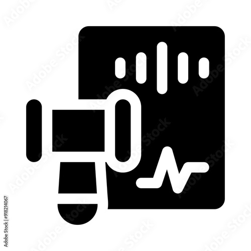 judgement glyph icon