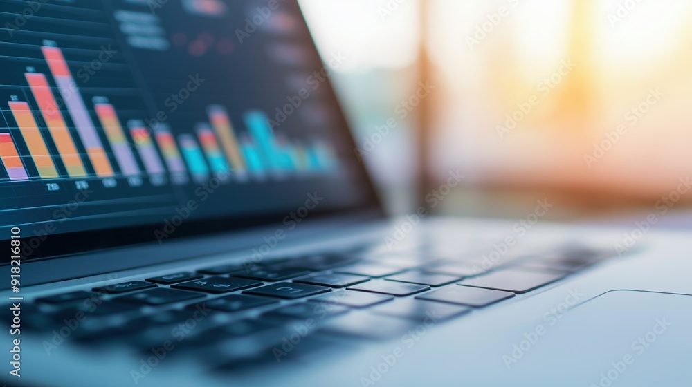 E-commerce dashboard with analytics and sales data with business growth