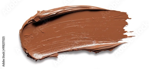 Wallpaper Mural Closeup of a brown makeup foundation swatch on a white background. The foundation has a smooth, creamy texture. Torontodigital.ca