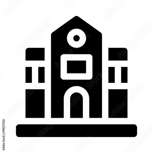 headquarters glyph icon